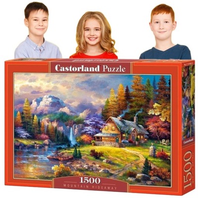 CASTORLAND Puzzle 1500 ELEMENTÓW Schronisko Góry PIĘKNY NADRUK DOBRA JAKOŚĆ