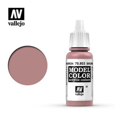 VALLEJO MODEL COLOR 038 BROWN ROSE 70803 17ml