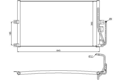 Nissens 94653 конденсатор, кондиционер фото №1