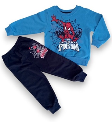 Komplet Dres Spiderman niebiesko-granatowy 104