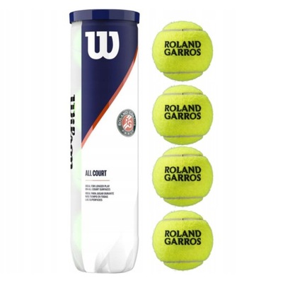 Piłki tenisowe Wilson Roland Garros All Court (4 szt.)
