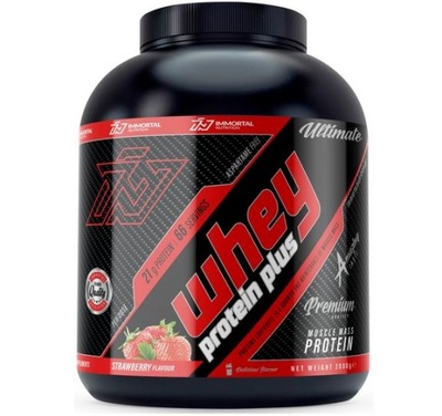 IMMORTAL NUTRITION WHEY PROTEIN PLUS 2000g WPC STRAWBERRY