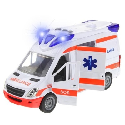 Auto Karetka Pogotowia Ambulans z Noszami Efekty