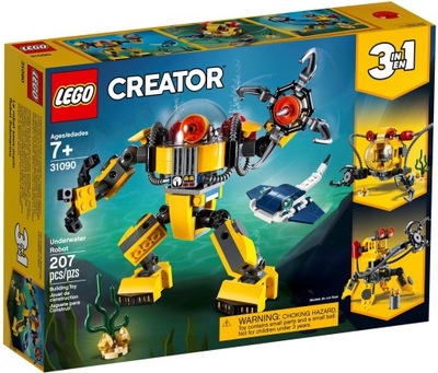 LEGO Creator 3 w 1 31090 - Podwodny robot