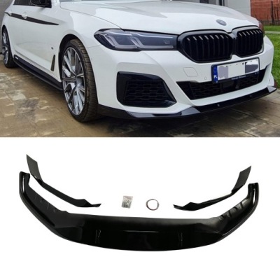 Накладка бампера перед спліттер спойлер bmw m-pakiet g30 lci performance фото №1