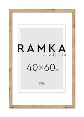 Brązowa Ramka na zdjęcia 40x60 cm Ramki 60x40 cm