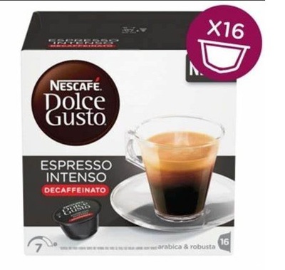 NESCAFE kapsułki DOLCE GUSTO ESPRESSO INTENSO DECAFFEINATO 16 sztuk