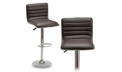 Hoker krzesło barowe loft ekoskóra ESTERO brązowy