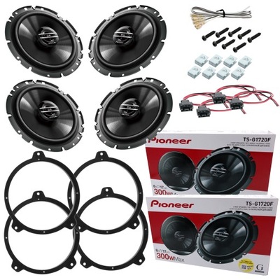 PIONEER 4 PIEZAS ALTAVOCES 16,5 CM PARA BMW 3 E46 BERLINA CUPÉ DISTANCIAS PARTE DELANTERA I PARTE TRASERA  