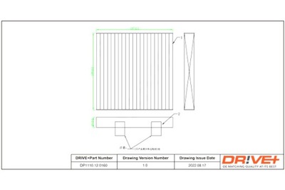 DRIVE+ FILTRAS KABINOS BMW X3 11-16 STANDARD 