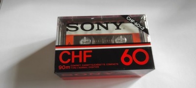 3pack (3 kasety) SONY CHF60 NOS folia CHF 60 #165