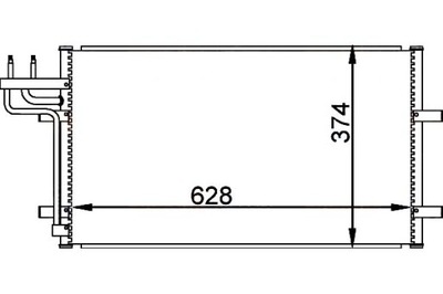 Hella конденсатор радіатор кондиціонера [] фото №1
