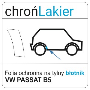 NAKLEJKA/FOLIA APSAUGINĖ VW PASSAT B5 B5 FL SPARNAS 