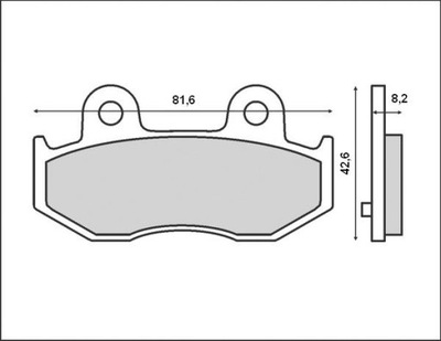 BRENTA КОЛОДКИ ТОРМОЗНЫЕ KH411 SUZUKI AN 250`01-02, AN 400`04-06, ЗАД (FT 30