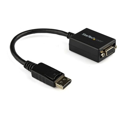 StarTech DP2VGA2 adapter kablowy 0,225 m DisplayPort VGA (D-Sub) Czarny