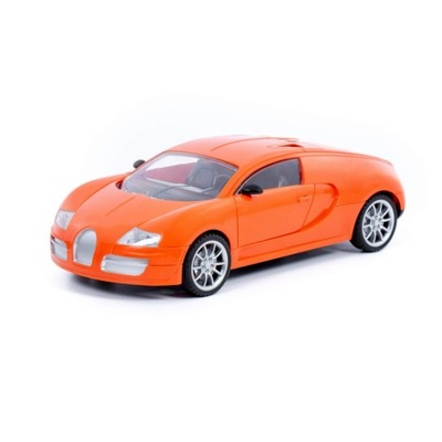 AUTO ZABAWKA dla dzieci 3+ SAMOCHÓD osobowy 14 x 33 cm pomarańczowy Bugatti