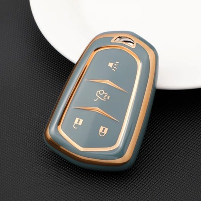 4 BOTONES GREYCAR KEY CASE COVER PARA CADILLAC ATS CT6 CTS DTS XT5 ESCALAD  