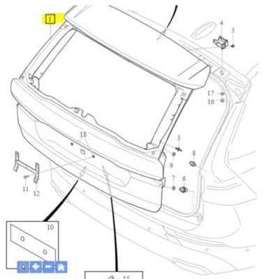 Кришка багажника 2018 фото №1
