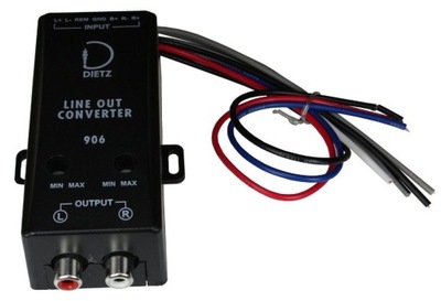 Dietz 906 High-Low adapter wyjście na wzmacniacz do radia bez wyjścia RCA