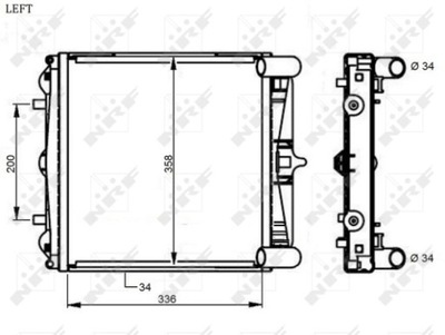 RADUADOR SISTEMA DE REFRIGERACIÓN DEL MOTOR 59130  