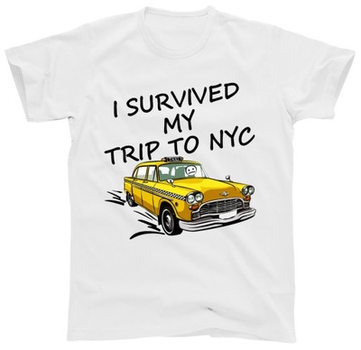KOSZULKA I SURVIVED MY TRIP TO NYC rozm. XXL