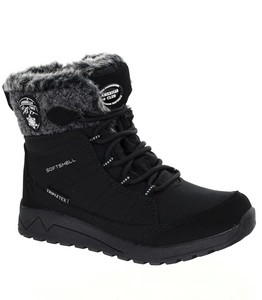 Czarne nieprzemakalne buty zimowe damskie śniegowce American Club ROZ. 36