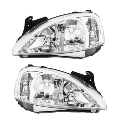 Opel corsa combo c 2003- фары лампы tyc фото №1