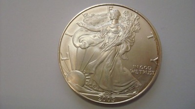 Moneta ASE USA 2005 1 dolar Liberty silver eagle