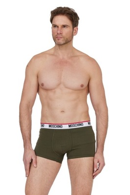 MOSCHINO UNDERWEAR Zielone bokserki 2 pack r S