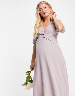 MATERNITY FIOLETOWA SUKIENKA KOKTAJLOWA 38 M 1VAG