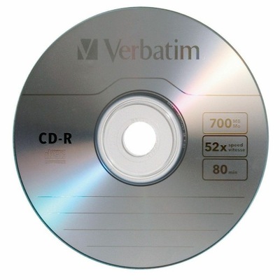 Płyty Verbatim CD-R 52x 700MB 50P Extra Protection 50szt.