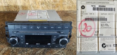 RADIO CD CHRYSLER DODGE JEEP 05064952AC GARANTIJA 