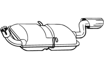 BOSAL ГЛУШИТЕЛЬ СИСТЕМЫ ВЫПУСКНОГО ЗАД VOLVO 960 II S90 I V90 I 2.5 2.9 фото