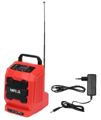 RADIO BUDOWLANE 18V AKUMULATOROWO-SIECIOWE - BEZ AKUMULATORA Z ŁADOWARKĄ