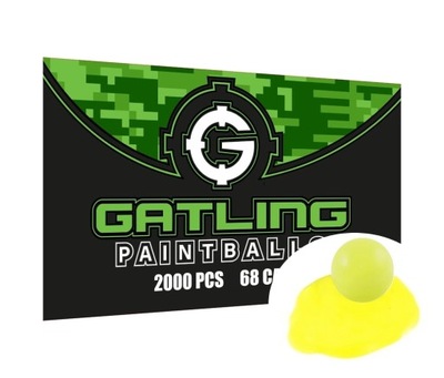 KULKI Gatling paintball 2000szt* EU JAKOŚĆ!