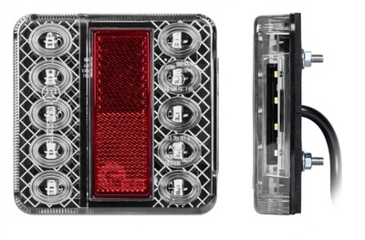 Лампа задня 14 led світло причепа 12v 4-функцій панель відбивач шланг фото №1