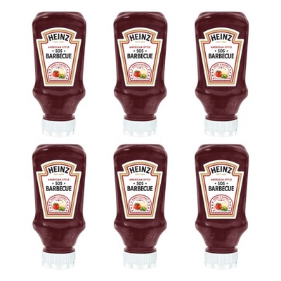 Heinz Sos barbecue BBQ idealny na grilla 6x 220 ml