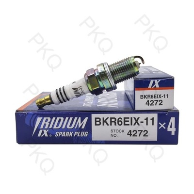 4PCS BKR6EIX-11 4272 IRIDIUM SPARK PLUG PARA TOYOTA LEXUS MITSUBISHI ~24099  