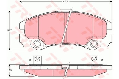 КОЛОДКИ ТОРМОЗНОЙ OPEL FRONTERA B 98-