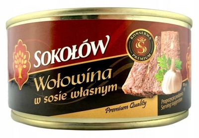 Wołowina w Sosie Własnym 300g Sokołów