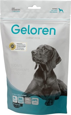Smaczki dla psa wspomagające stawy Kolagen Geloren Large Dog 60 szt- 420 g.