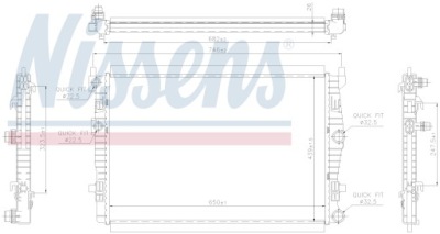 Радиатор golf viii 2.0 tdi 19- 646 229 фото №1
