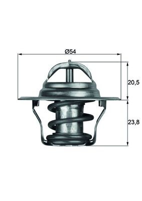 TERMOSTATAS VW 87C 1,6-2,0 TX1487D 