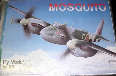 FlyModel nr 50 samolot MOSQUITO