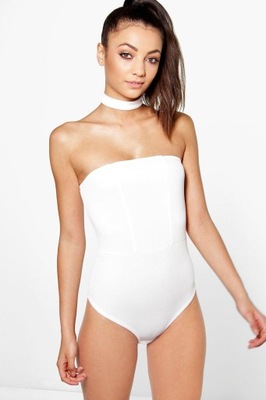 BOOHOO BIAŁE BODY ODKRYTE RAMIONA 633 XXH__XL