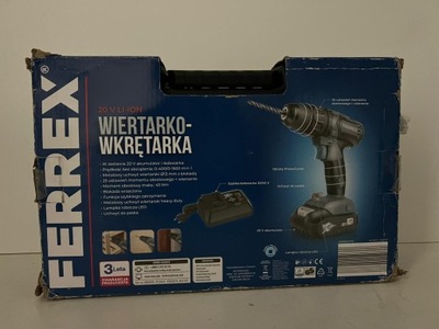 Ferrex Akumulatorowa wiertarko-wkrętarka 20v 962/24