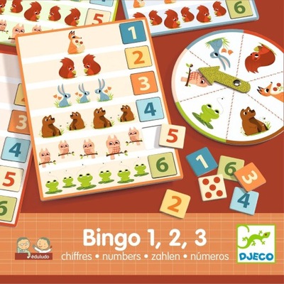 Djeco: gra edukacyjna Eduludo Bingo 1,2,3