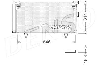 DENSO КОНДЕНСАТОР КОНДИЦИОНЕРА SUBARU LEGACY III LEGACY IV OUTBACK
