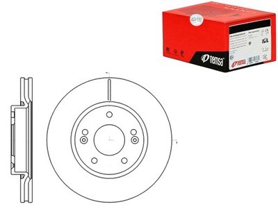Remsa 61208.10 диск тормозная фото №1
