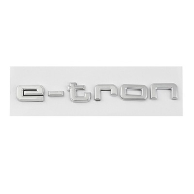 INSCRIPCIÓN EMBLEMA PARTE TRASERA AUDI E-TRON A4 A5 A6 TT S4 S5 S6 S7 Q5 Q7 Q8 10.5X1.1CM  